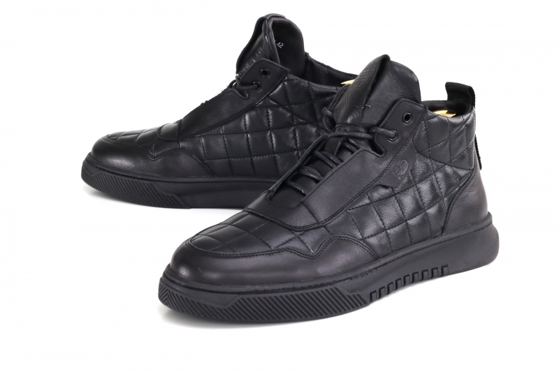 WINTER BOOTS ( БОТИНКИ ) Кожанные ботинки черного цвета на натуральной шерсти М черный кожа 4112942- ш KADAR